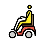 Man In Motorized Wheelchair SVG Icon